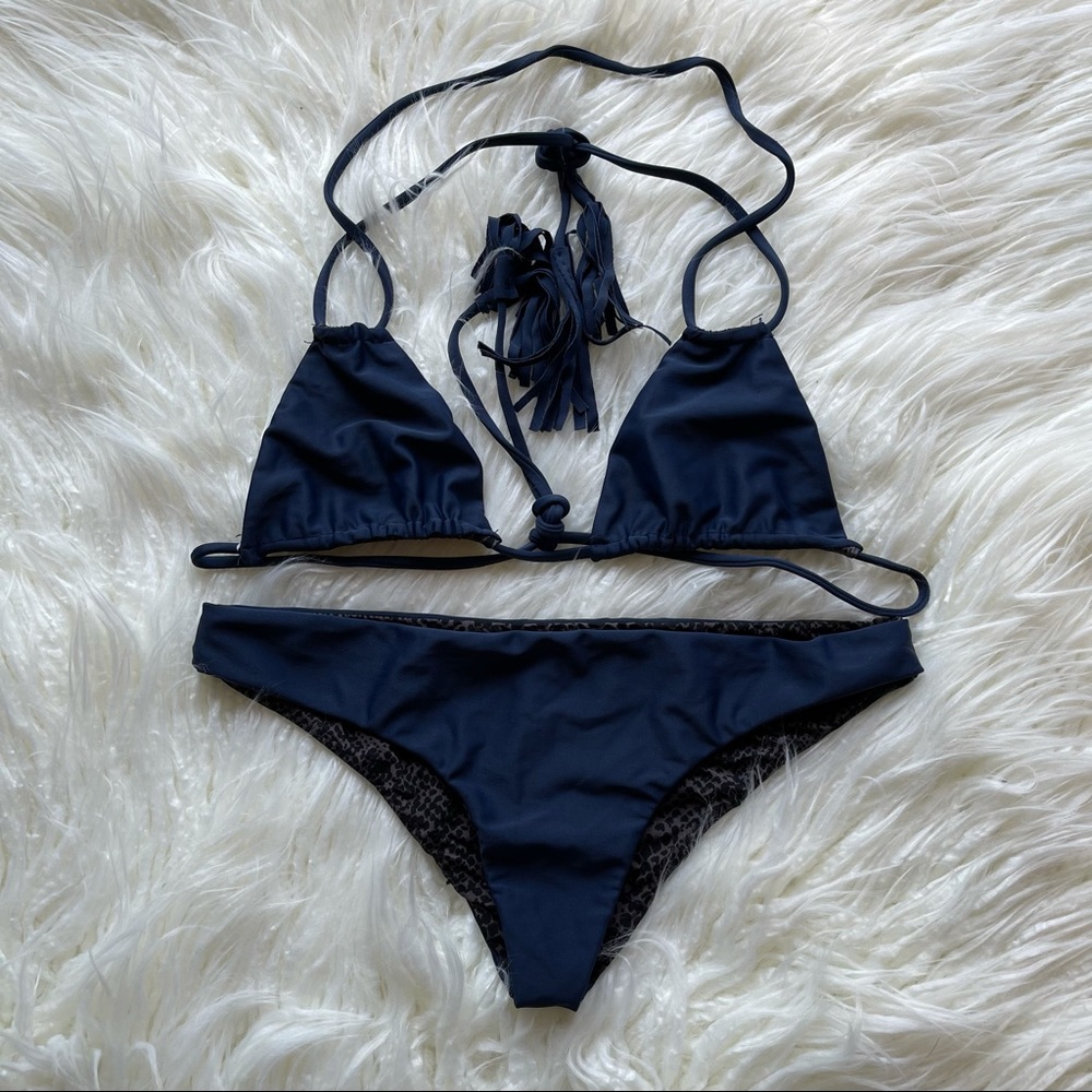 ACACIA SWIMWEAR Blue Bikini Set